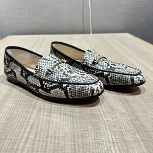 NWT Sam Edelman Lior Animal Print Loafer with the Gold Strap size 7